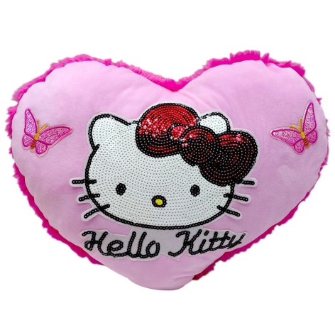 Подушка с принтом "Сердце. Китти" 38х28 см