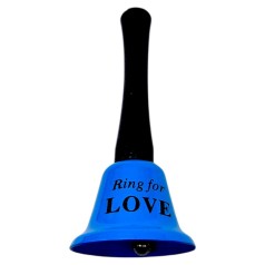 Колокольчик длинный "LOVE" 12,5 см (ГОЛУБОЙ)