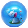 Мячик резиновый "Зверушки", 22 см, (синий)