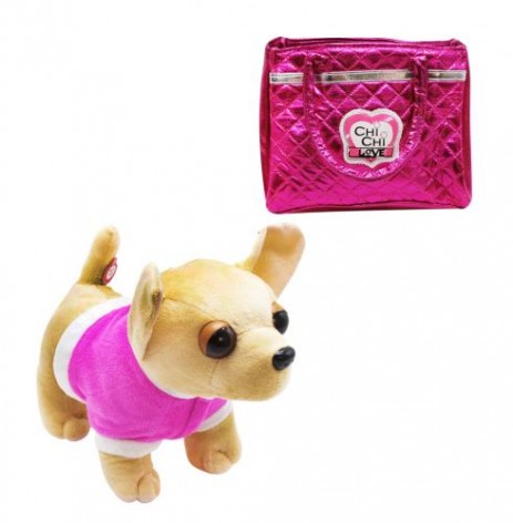 Собачка "Chi Chi Love" в сумочке, (в розовой футболочке)