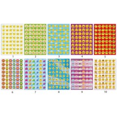 Наклейки стикеры "Оценка" формат А5