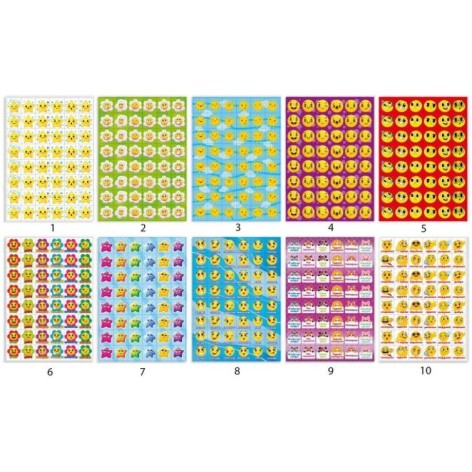 Наклейки стикеры "Оценка" формат А5