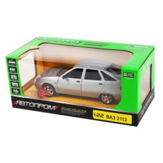 Машинка инерционная "ВАЗ 2112" из серии "Автопром" (серебристая)