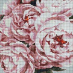 Алмазная мозаика "Изящные пионы" 40х40см