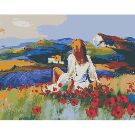 Картина по номерам "Лазурный пейзаж" 40*50 см