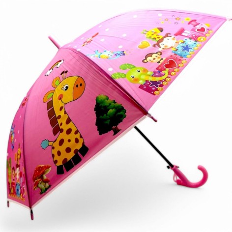 Парасолька, висота - 66 см: діаметр купола - 77 см (рожевий)