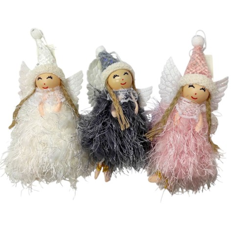 Украшение-игрушка елочная "АНГЕЛОЧЕК" микс