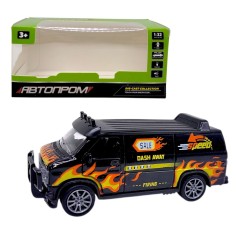 МАШИНА АВТОПРОМ (металлическая) 1:32 DODGE VAN (ЧЕРНЫЙ)