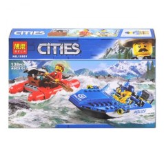 Конструктор "CITIES" "Погоня горной рекой" 138 деталей