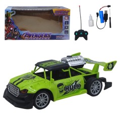Машинка на радиоуправлении "Супергерои: Халк", с дымом (паром)