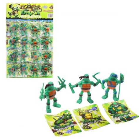 [AA302] Игрушки мульт-герои на листе "Черепашки Ниндзя" 9 см