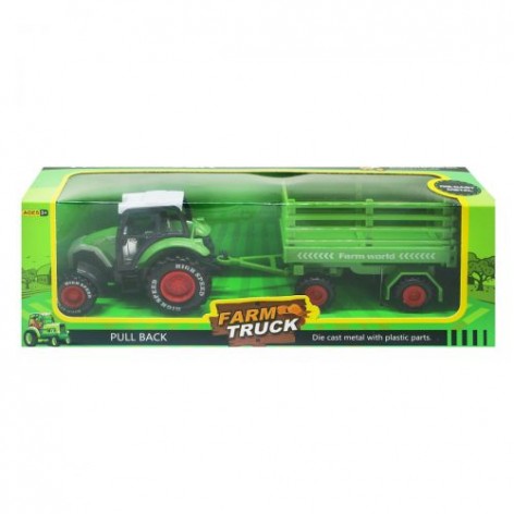 Трактор "Farm Truck" с прицепом (зеленый)