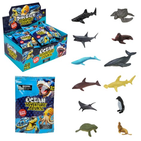 Животные морские, р-р 7*3*2,5 см (разные виды в ассортименте)