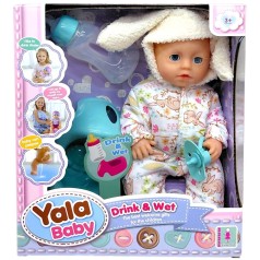 Интерактивный пупс YALA BABY (пьет из бутылочки, ходит на горшок, закрывает глаза, аксессуары, высота 25 см, в коробке)