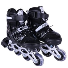 Роликові ковзани розмір L (38-41) колеса PVC (ЧОРНІ)