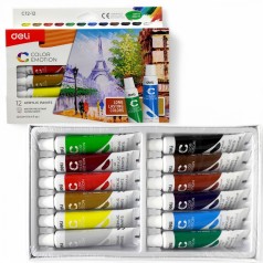 Фарба акрил "Color Emotions", 12 кольорів по 12 мл