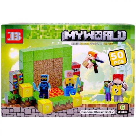 Магнитный конструктор "Майнкрафт/Minecraft" 50 деталей