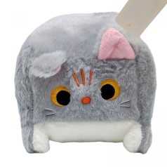 Мягкая игрушка Кот-подушка 15 см (СЕРЫЙ)