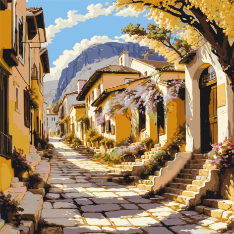 Картина по номерам "Быть в моменте" 40x40 см