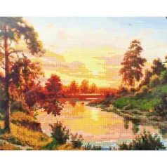 Алмазная мозаика "Тишина" 40х50см