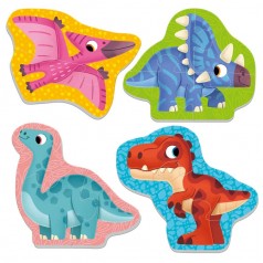 Гра розвиваюча Vladi Toys мʼякі бейбі пазли Малюк зможе "Динозаври"