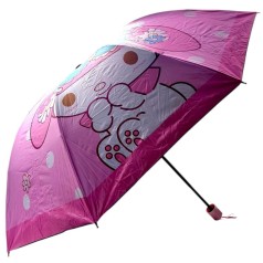 Зонтик "Sanrio" My Melody / Маймелоди d=95 см, длина 26 см, 8 спиц, чехол, в пакете (МАЛИНОВЫЙ)