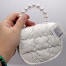 Сумочка детская, ручка с жемчугом 14х12х6 см (Сиреневый), нежный и привлекательный дизайн