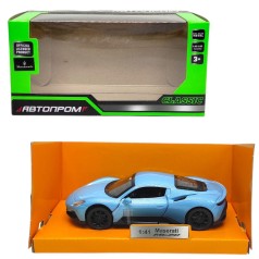 Машинка металлическая "АВТОПРОМ Maserati MC20" (СЕРО-ГОЛУБОВАЯ)