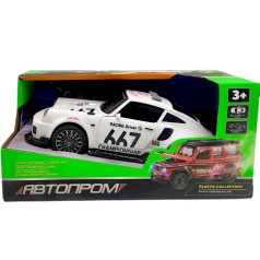Машина пластиковая "АВТОПРОМ, PORSCHE", БЕЛЫЙ (коробка - 19х9х9 см)