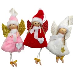 Украшение-игрушка елковая "АНГЕЛОЧЕК" микс