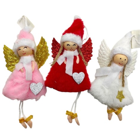 Украшение-игрушка елковая "АНГЕЛОЧЕК" микс