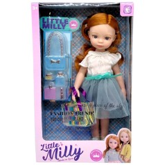 Кукла "Little Milly" 30 см (РЫЖАЯ В ЮБКЕ)