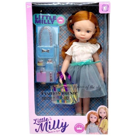Кукла "Little Milly" 30 см (РЫЖАЯ В ЮБКЕ)