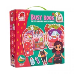 Игра развивающая с липучками. Бизи Бук. Клубничный домик Эмилии.