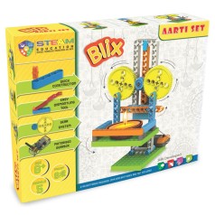 Конструктор поліпропіленовий, розвиваючий з моторчиком "BLIX" Качеля (82 елм./5 моделей)