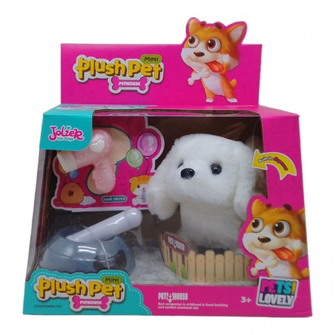 Ігровий набір із собачкою "Plush Pet" (білий)