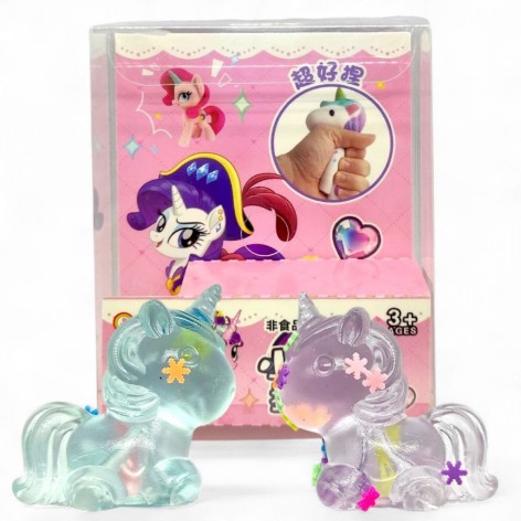 Игра антистресс "Пони - My Little Pony", сквиш, блестки (Микс Видов)