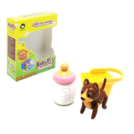 Тварини "Baby Pet: Собачка" з кошиком (коричневий)