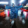 Плащ дождевик на кнопке для взрослых 120 см
