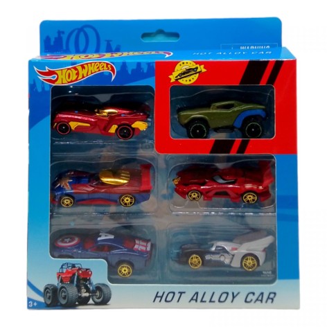 Набор металлических машинок "Hot Wheels", 6 штук