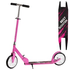 Самокат двоколісний "Best Scooter" R-36124 (4) сталева рама, колеса PU діаметр 200мм, гріпси гумові, в коробці
