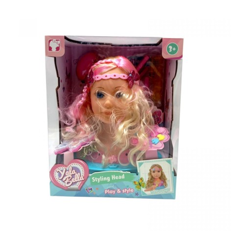 Манекен для причесок и макияжа, световой эффект, с аксессуарами, в коробке.