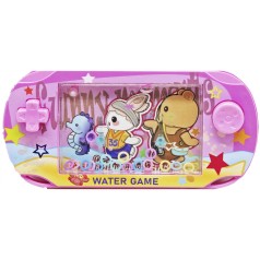 Водная игра с колечками "Зверушки", розовая