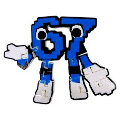 Антистресс ROBLOX 67 / 67 BRAINROT SIX-SEVEN KEYCHAIN, 3D печать