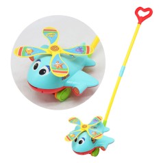 Каталка с ручкой пластиковая "Вертолет"