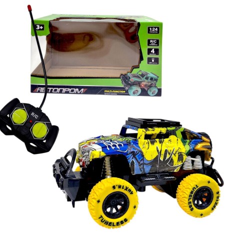 Машина на радіокеруванні "ДЖИП" (ЖОВТИЙ)