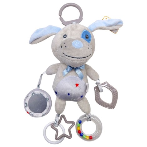 Погремушка МЯГКАЯ (СЕРЫЙ ПЕСИК)