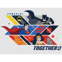 Картина по номерам "Super Friends: Powerful together" 30х40 см