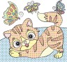 Водні забарвлення "Котики" (укр)