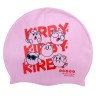 Шапочка для плавания силиконовая, в пакете "KIRBY" (РОЗОВАЯ)